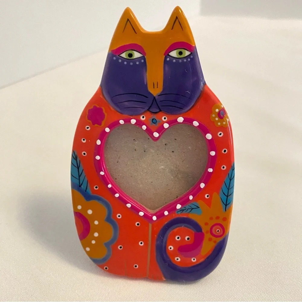 The Laurel Burch Collection By Ganz Cat Frame & Food Cheese Spreader Vintage